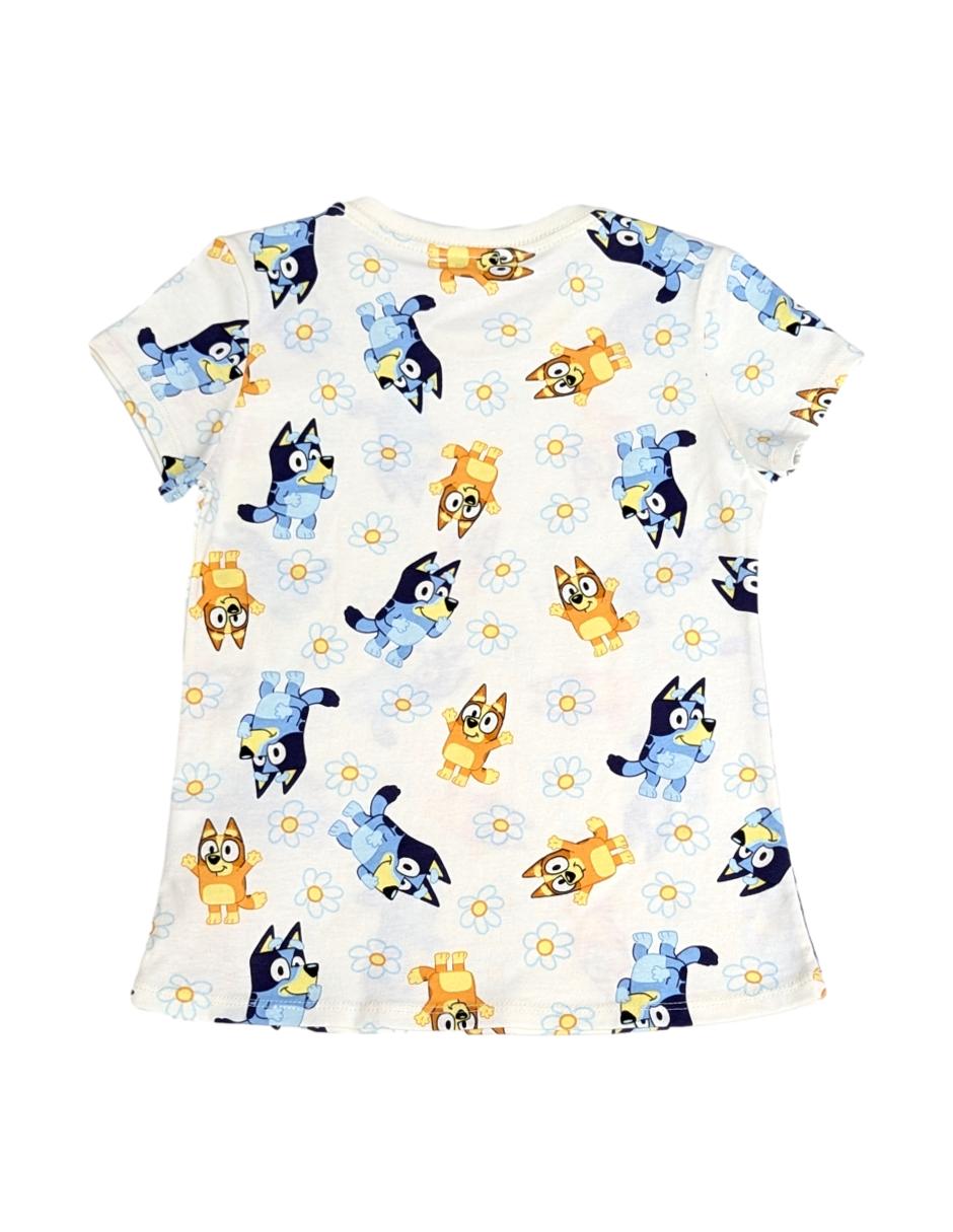 Playera Bluey y Bingo manga corta para niña 2
