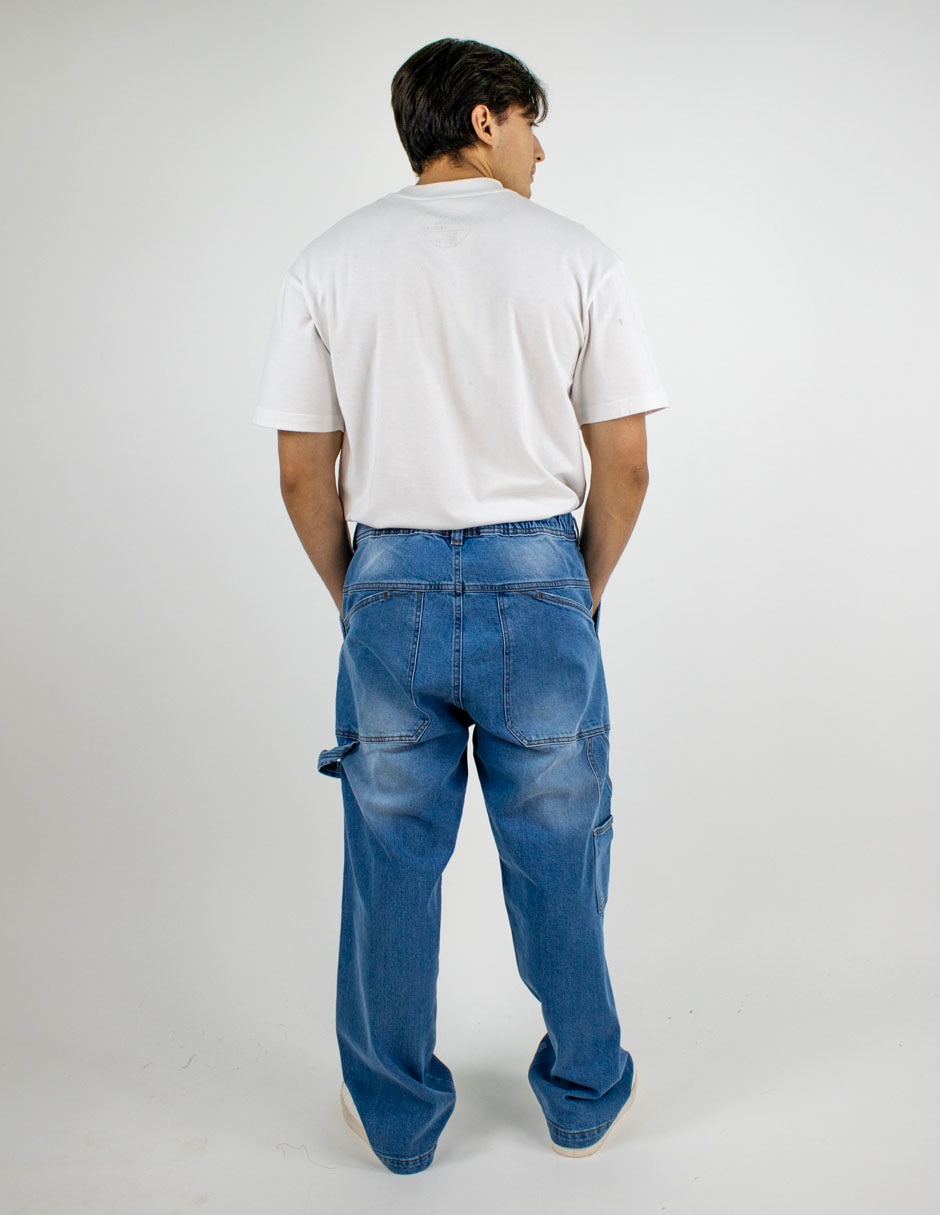 Jeans carpenter relaxed Furor lavado claro para hombre