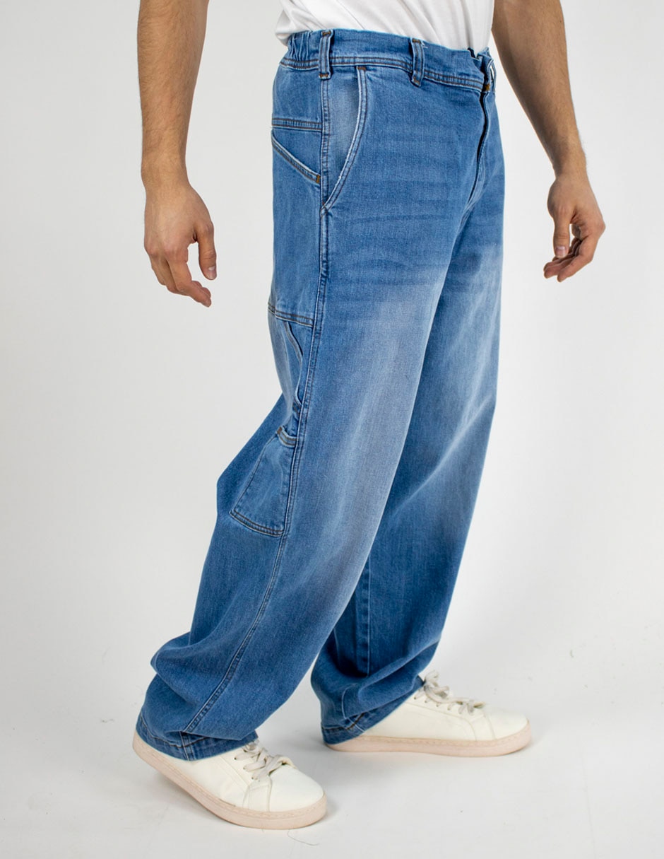 Jeans carpenter relaxed Furor lavado claro para hombre