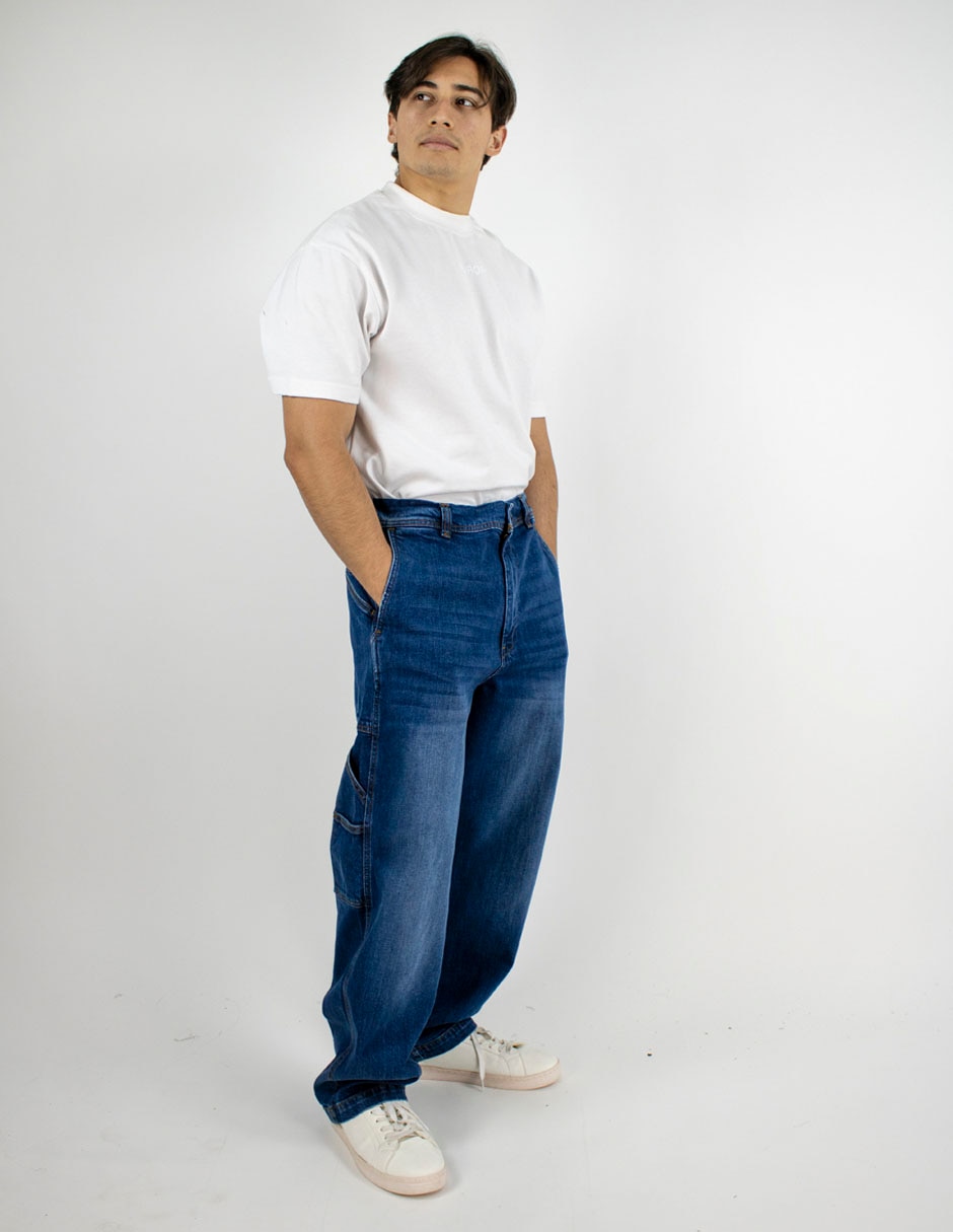 Jeans carpenter relaxed Furor deslavado para hombre