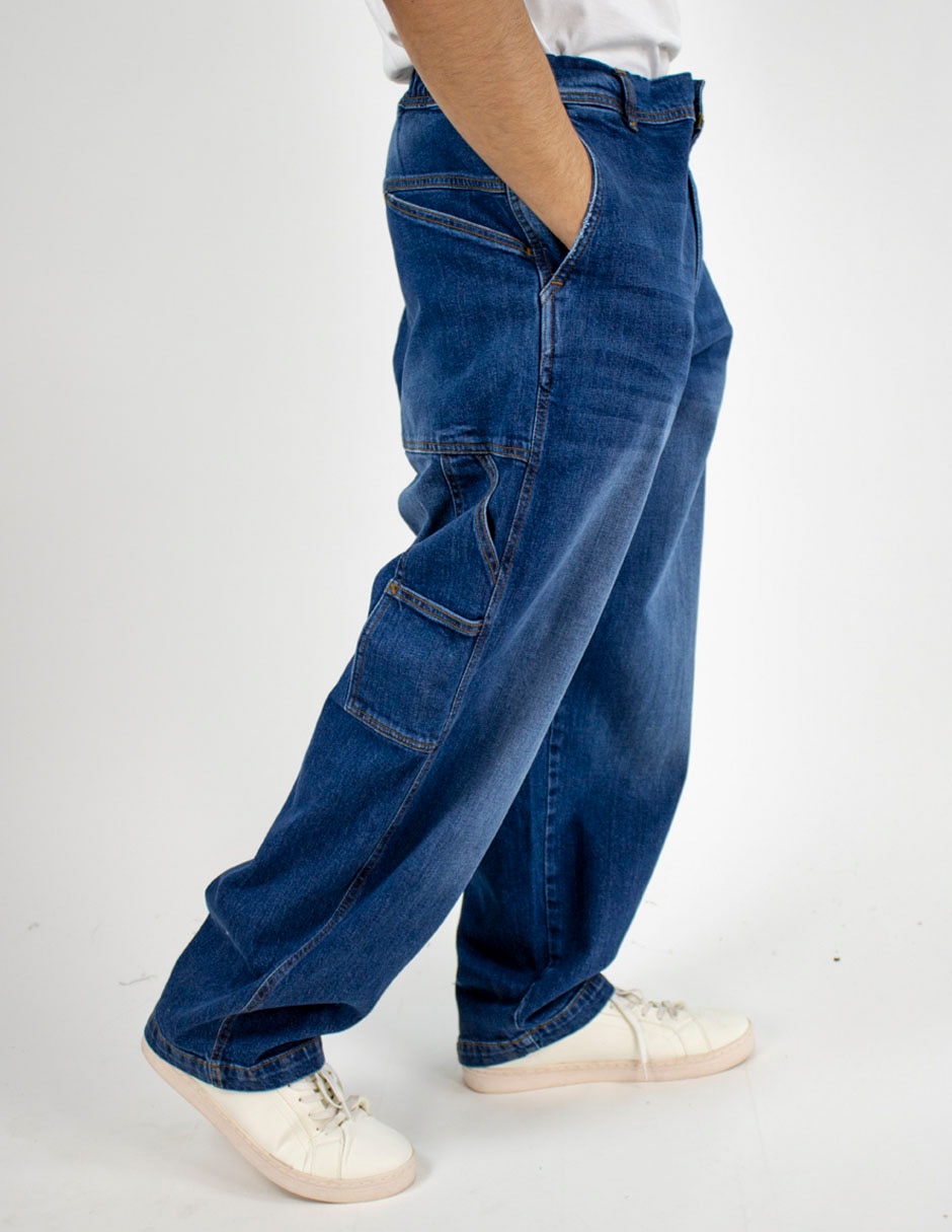 Jeans carpenter relaxed Furor deslavado para hombre