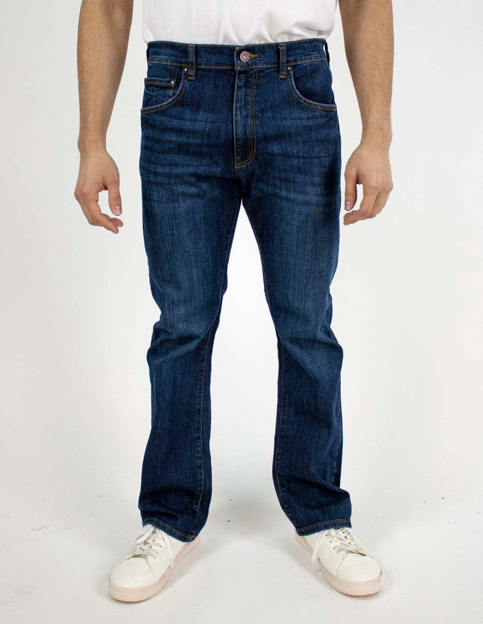 Jeans bota lavado medio para hombre