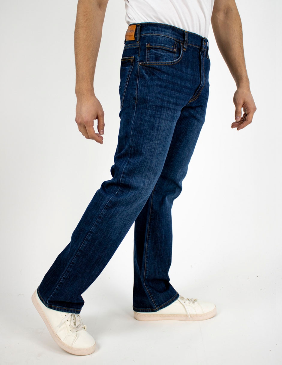 Jeans bota lavado medio para hombre 4