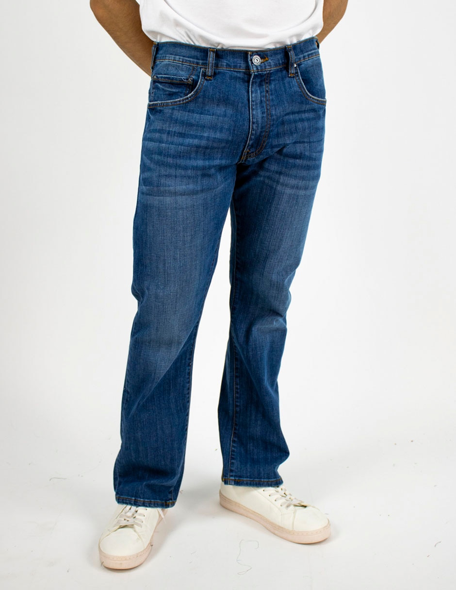 Jeans straight lavado claro para hombre Jeans straight lavado claro para hombre