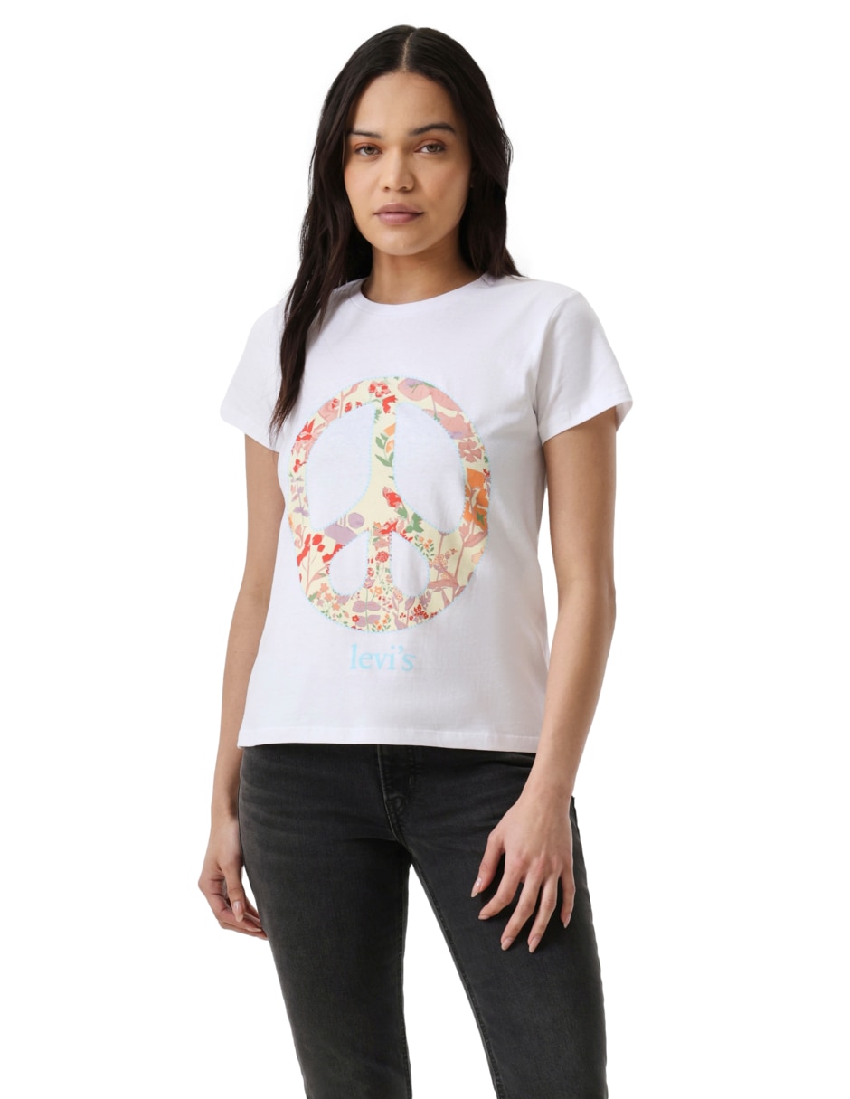 Playera manga corta Levi's cuello redondo para mujer