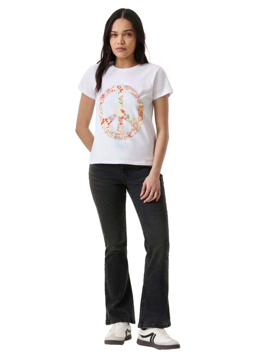 Playera manga corta Levi's cuello redondo para mujer