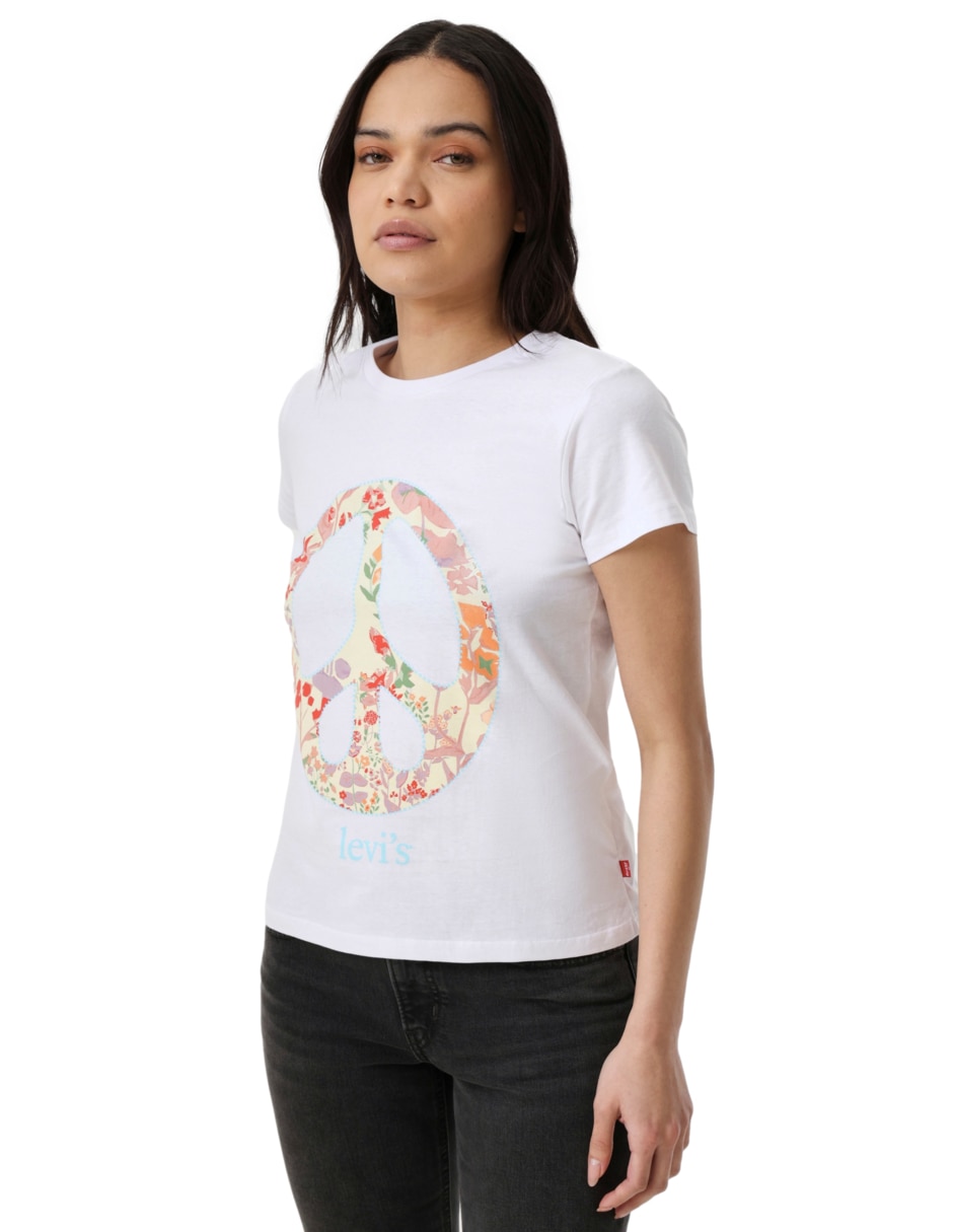 Playera manga corta Levi's cuello redondo para mujer