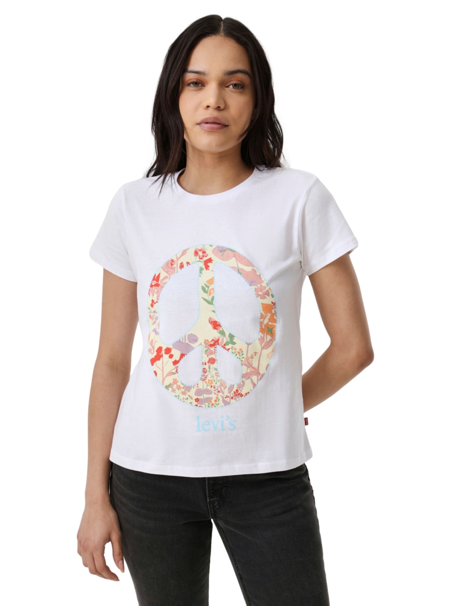 Playera manga corta Levi's cuello redondo para mujer