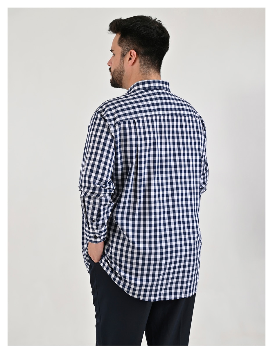 Camisa casual Yale de algodón manga larga para hombre
