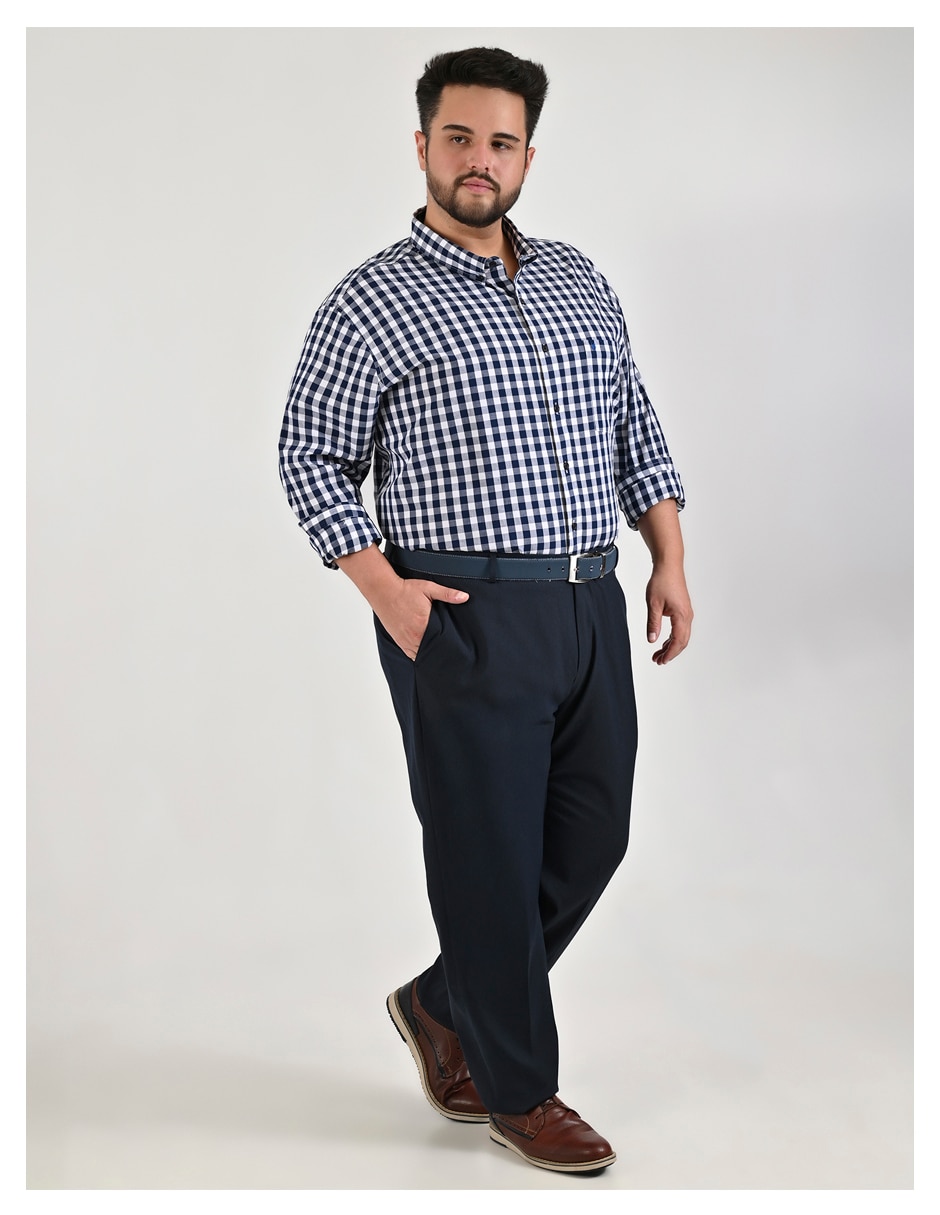 Camisa casual Yale de algodón manga larga para hombre