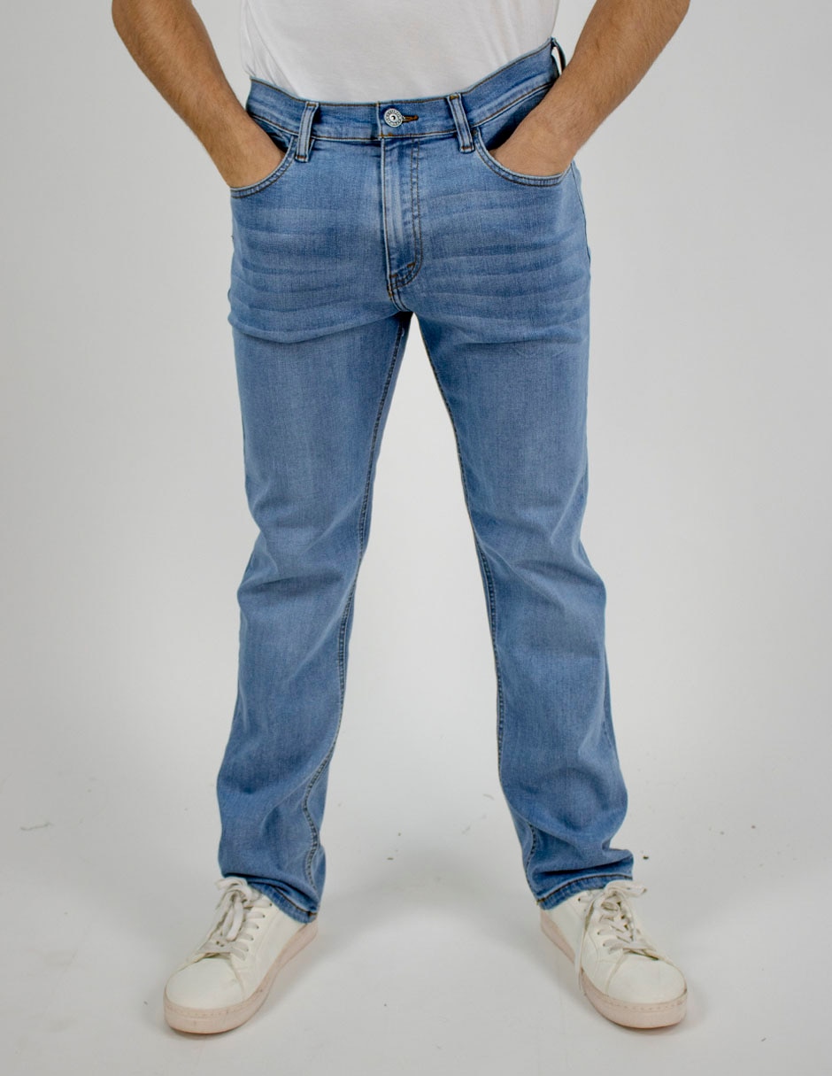 Jeans straight lavado whisker para hombre Jeans straight lavado whisker para hombre