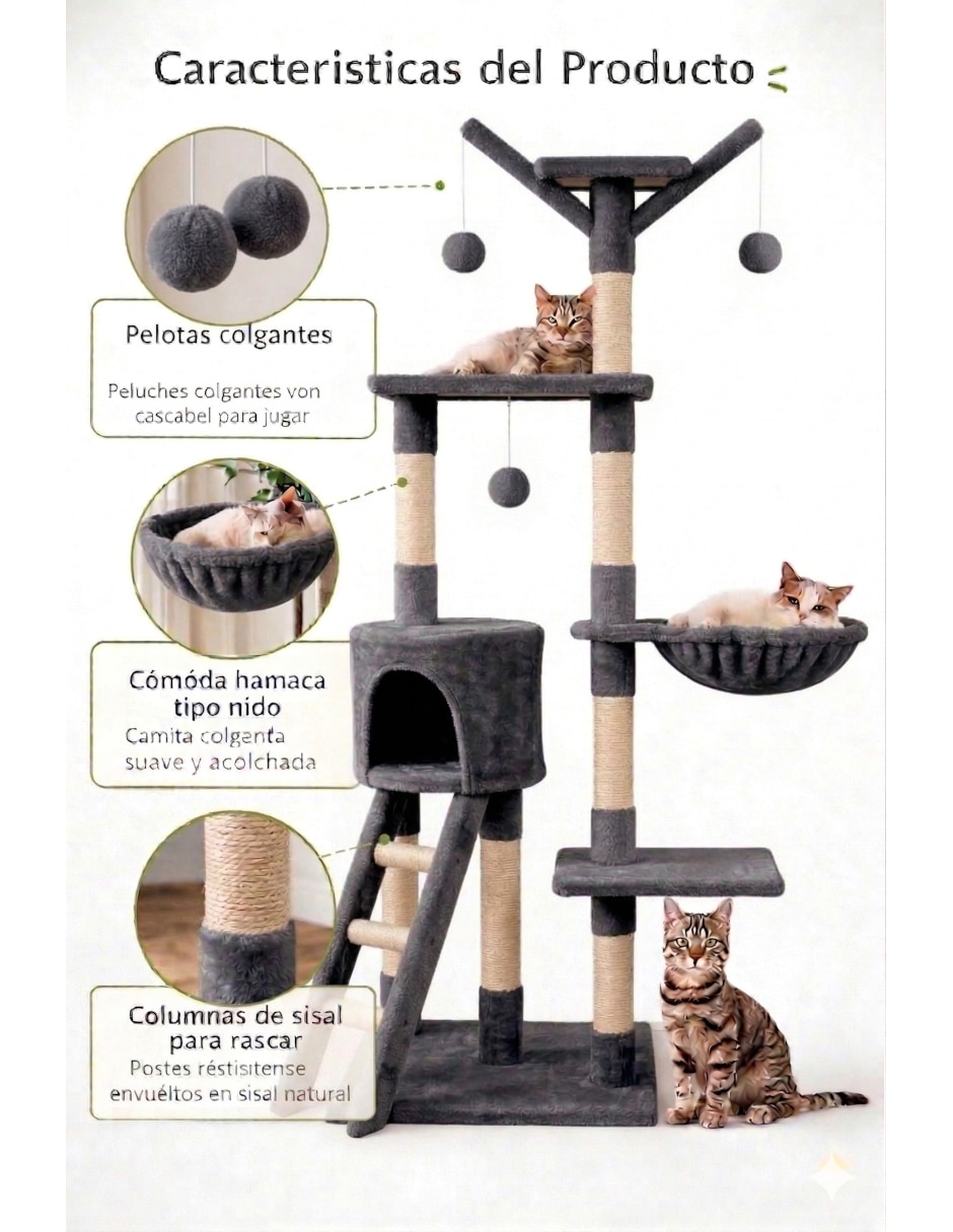 Mueble rascador para gato matchi