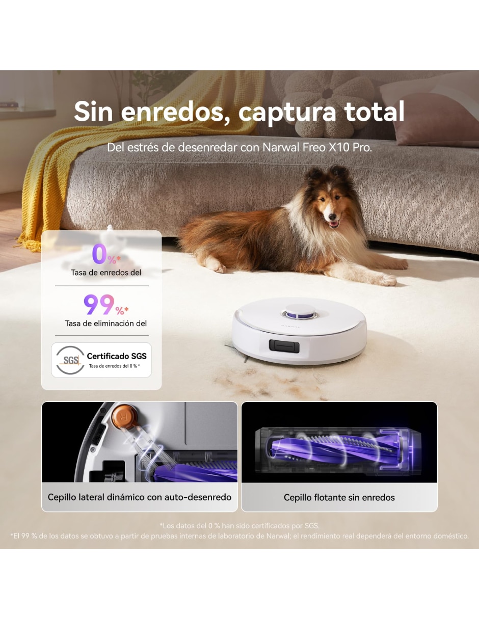 Aspiradora robot Narwal Freo X10 PRO 2.5 litros