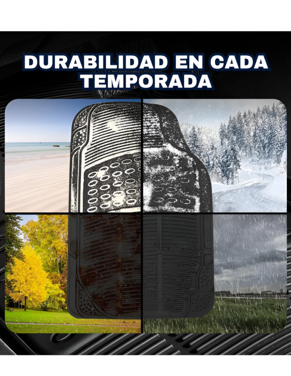 Juego de tapetes para auto de hule