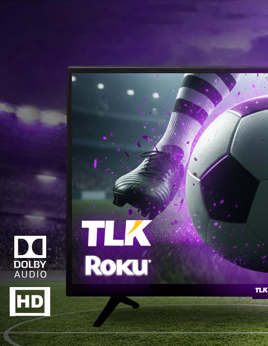 Pantalla Smart tv led de HD tlk32r con roku tv 6