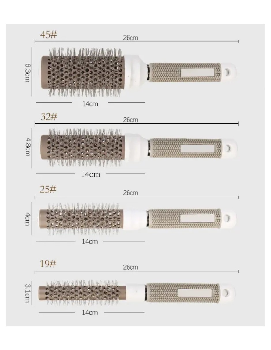 Set de cepillos para cabello Genérica de plástico