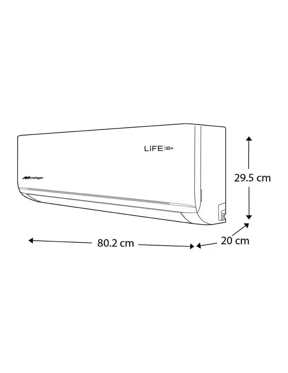 Aire acondicionado mini split Mirage frío y calor SETCLC121T