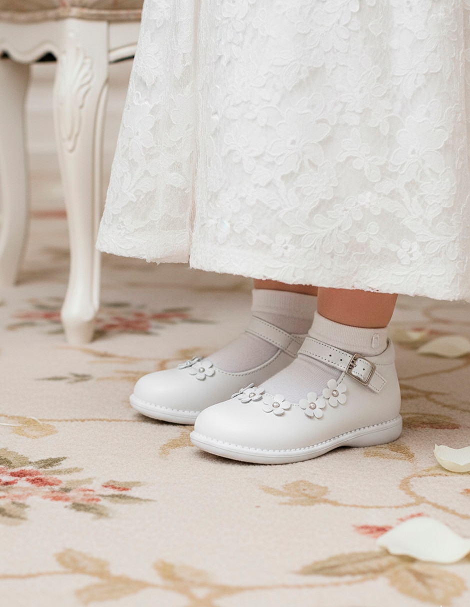 Zapato Ceremonia de Piel para Niña 7