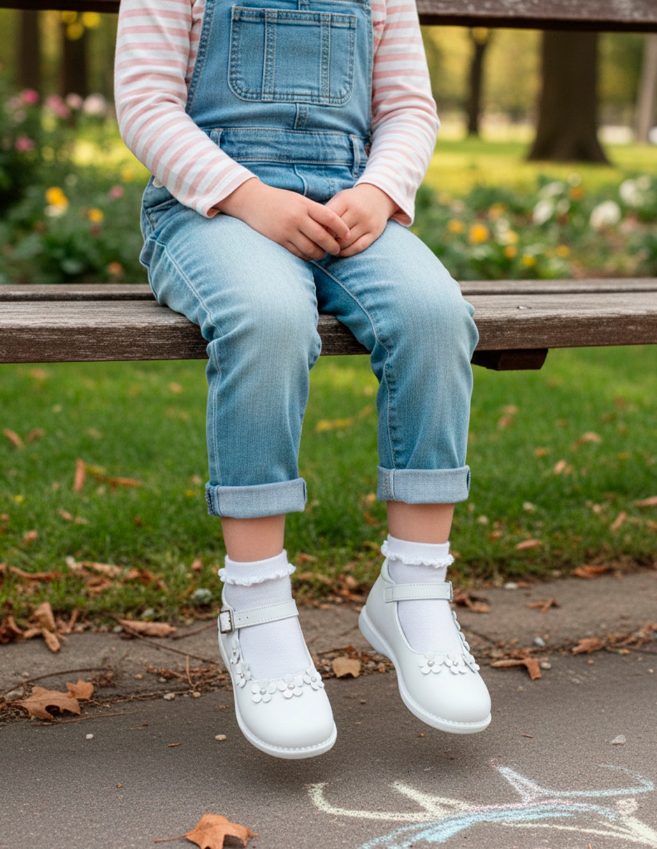 Zapato Ceremonia de Piel para Niña 9