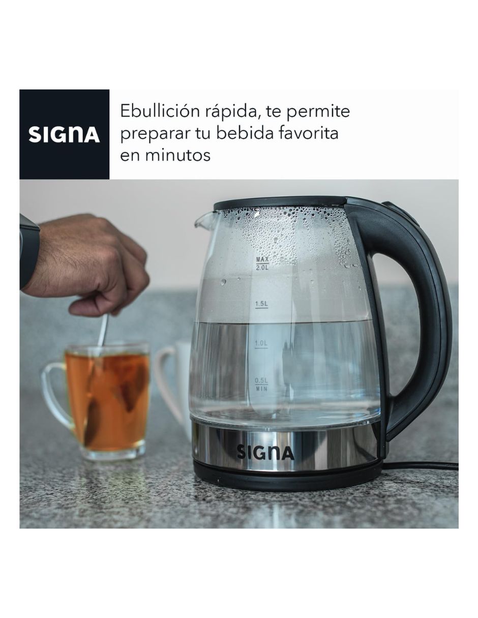 Tetera eléctrica Signa de acero inoxidable
