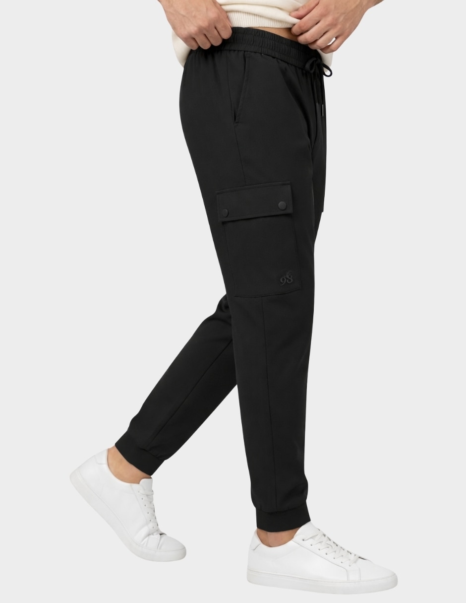 Relajado jogger cargo con bolsillos para hombre 1