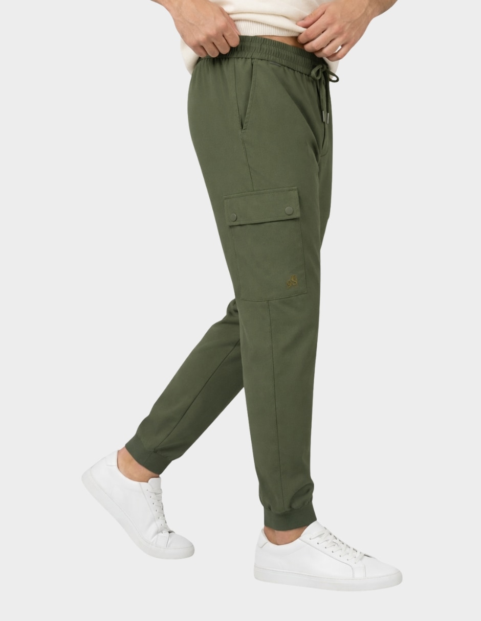 Relajado 98 coast av jogger cargo con bolsillos para hombre