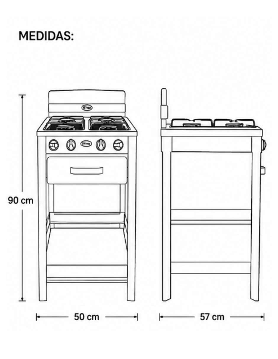 Parrilla de carbón P920 de acero porcelanizado 4