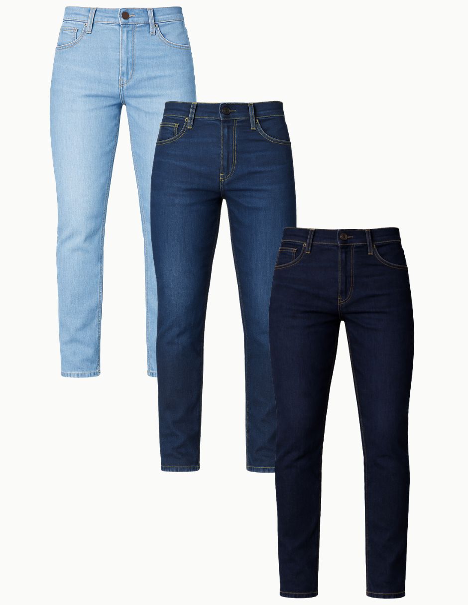 Jeans slim diferentes diseños para hombre