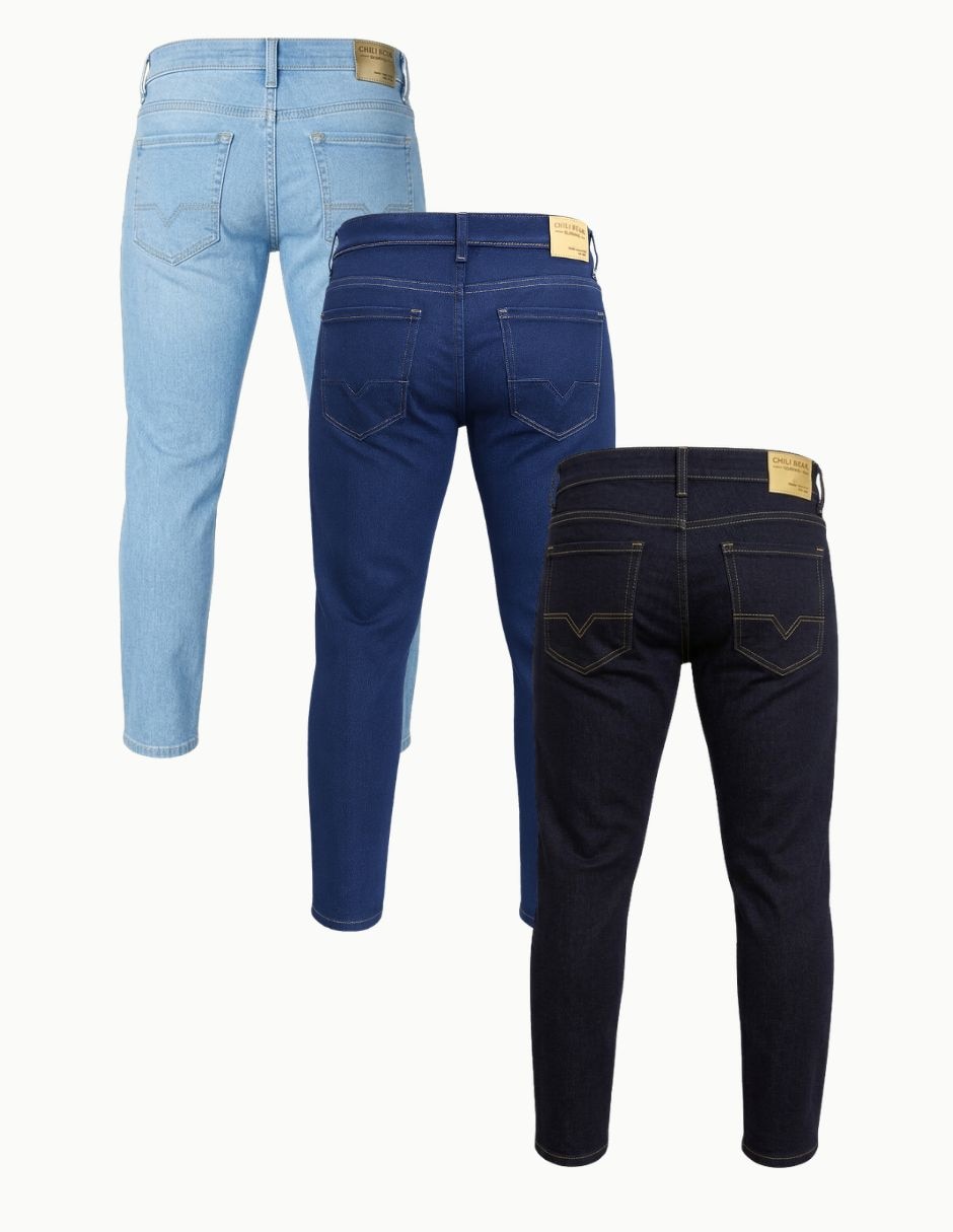 Jeans slim Chb Chili Beans Clothing Co. diferentes diseños para hombre