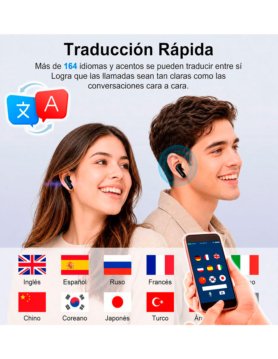 Audífonos True Wireless VAK vd-q2 inalámbrica con cancelación de ruido